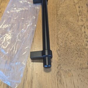 NEW Lot Of 8 Cabinet Drawer Handle Pulls With 5" Holes Matte Black Stainless Ste